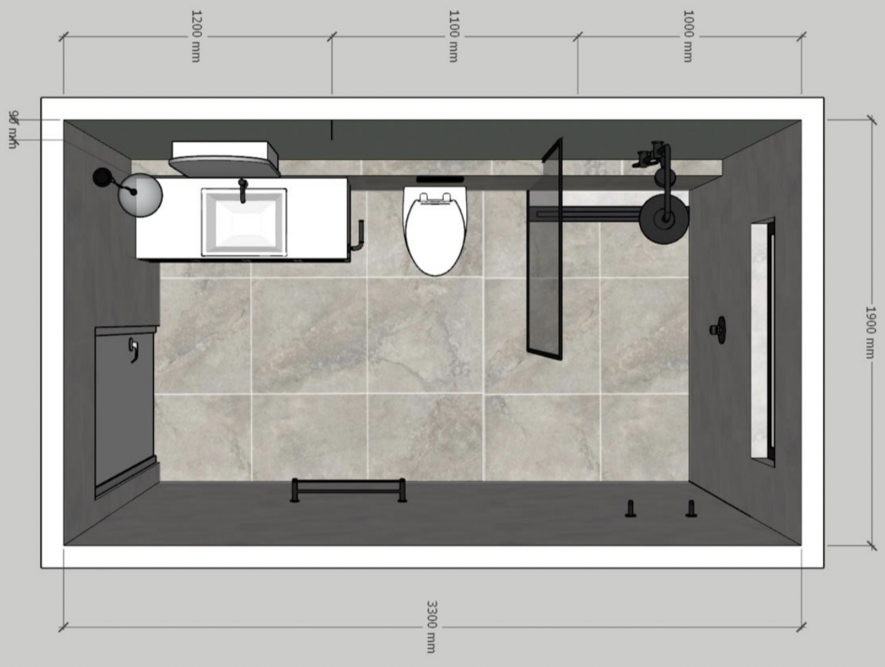 tharratt st bathroom renovation - designs