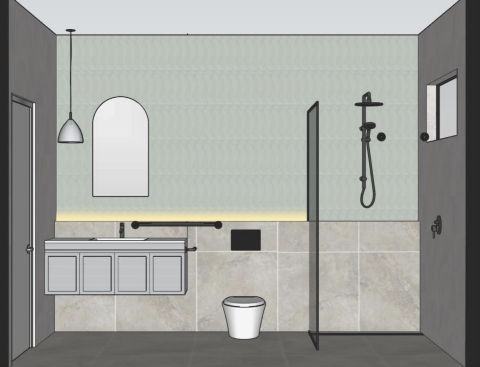 tharratt st bathroom renovation - designs
