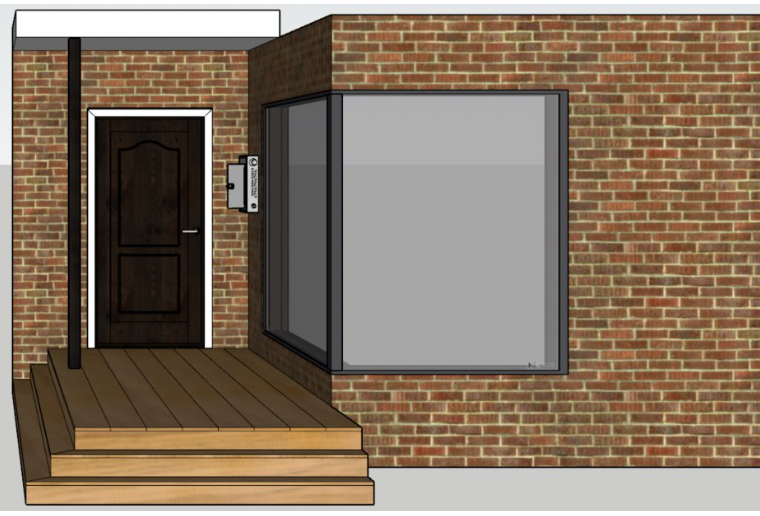 tharratt st - front yard renovation - design