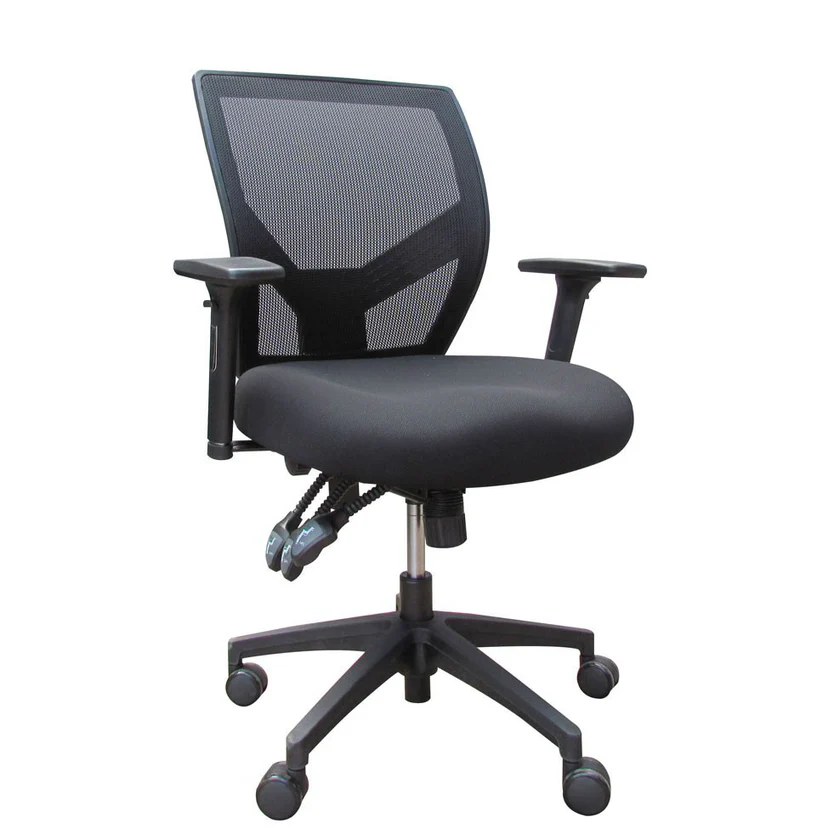 DAME Furniture - Metron Mesh in Black (with Arm)