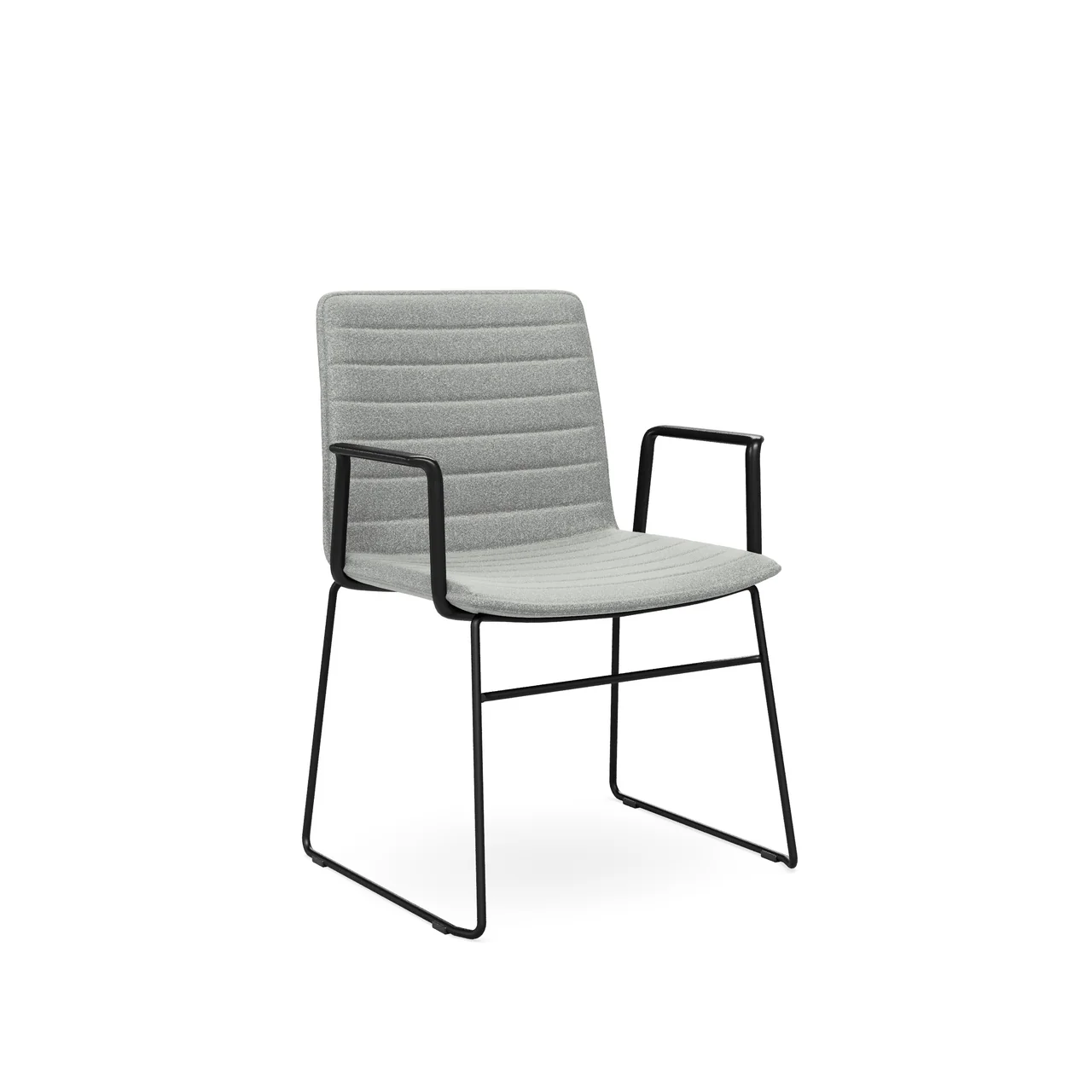 DAME Furniture - Sled + Arms - Black Base (Grey)