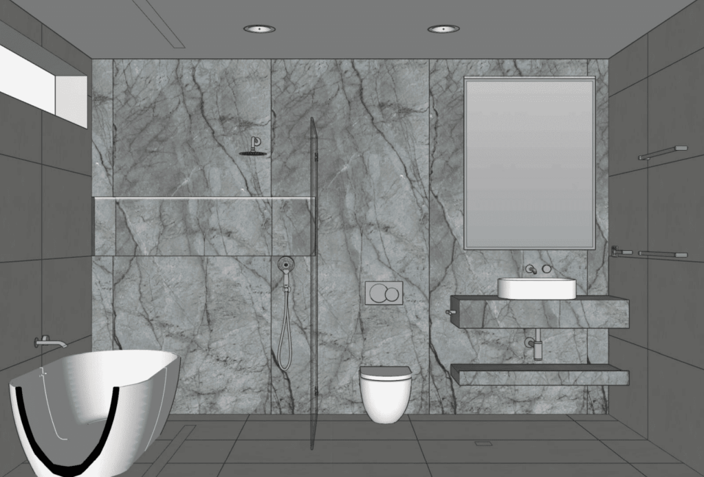 Como Avenue bathroom interior design