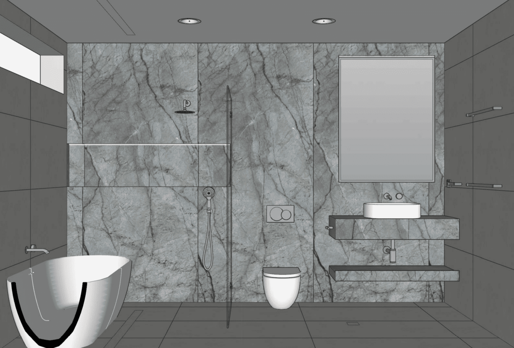 Como Avenue bathroom interior design