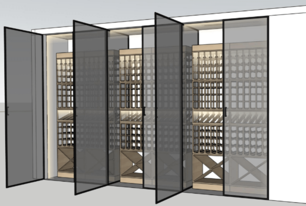 Como Avenue wine cellar design