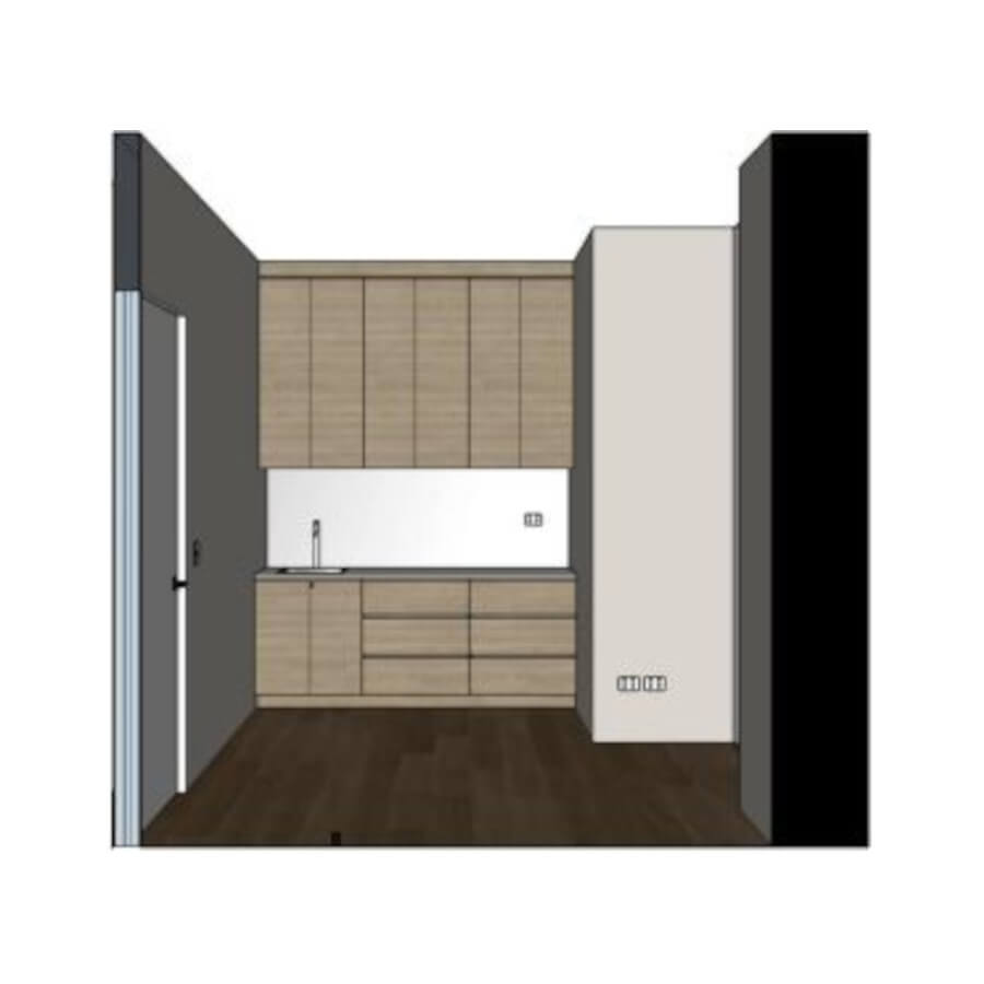 Northcote Eyes Design Kitchen Elevation A