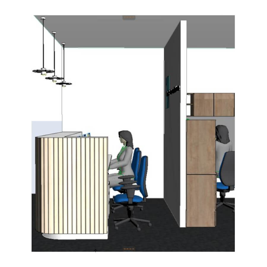 WUMe Front Desk Elevation F