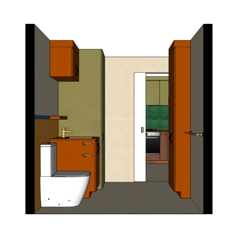 Shorts Rd Coburg Bathroom and Laundry Elavation C